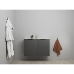 Sanibell Online usamlet mbelst 101x36cm mat antracit 2 lger