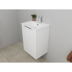 Sanibell Online mbelst 46x36cm hvid hjglans med 1 lge