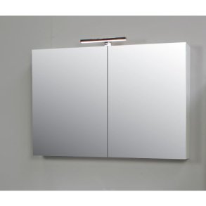 Sanibell Online spejlskab 97x60cm gr med 2 lger