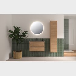 Sanibell Proline rundt spejl 60 med indirekte LED belysning