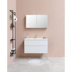 Sanibell Proline mbelst 80x46 cm. 2 skuffer. Hvid hjglans