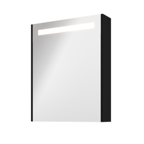 Sanibell Proline spejlskab 60x74 LED-lys matsort