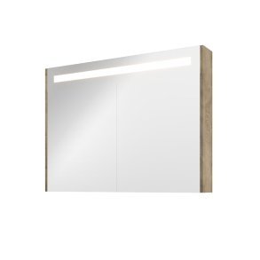 Proline spejlskab 100x74cm, LED belysning, r eg paneler