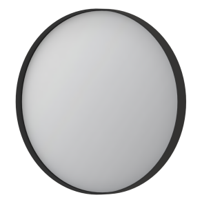 Sanibell Proline rundt spejl med matsort aluramme 40cm