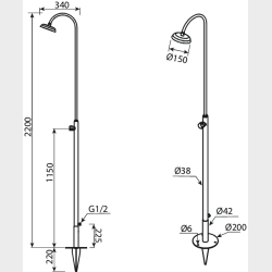Damixa udend�rsbruser fritst�ende cloudy steel
