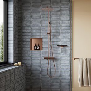 Damixa Iris brusesystem - B�rstet kobber