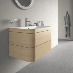 Duravit Happy D.2 Plus vgm. vaskeskab, C-bonded, 575x490 mm, eg