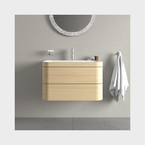Duravit Happy D.2 Plus v�gm. vaskeskab, C-bonded, 575x490 mm, eg