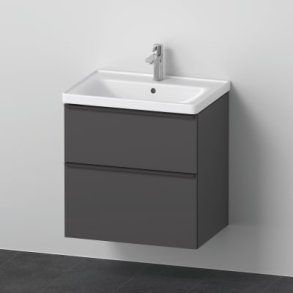 Duravit D-Neo mbelst (Vask & vaskeskab) 650 mm, Grafit mat
