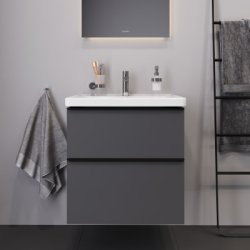 Duravit D-Neo mbelst (Vask &amp; vaskeskab) 650 mm, Grafit mat