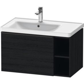 Duravit D-Neo vaskeskab - sort eg, 1-skuffe