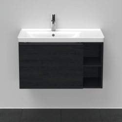 Duravit D-Neo vaskeskab - sort eg, 1-skuffe