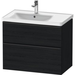 Duravit D-Neo vaskeskab - sort eg, 2-skuffer