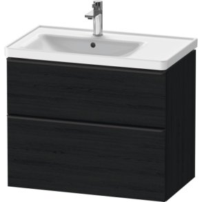 Duravit D-Neo vaskeskab - sort eg, 2-skuffer
