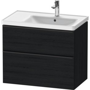 Duravit D-Neo vaskeskab - sort eg, 2-skuffer