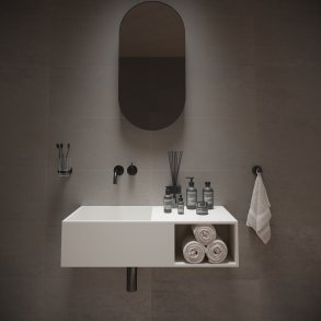  Ideavit solidplan-80 hndvask 80x40cm uden hanehul og overlb