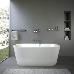 Ideavit alexa back-to-wall akryl badekar 170x80cm