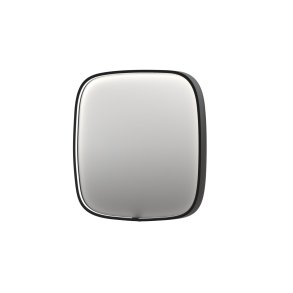 Sanibell SP31 spejl 100x100cm p brstet metal sort aluramme