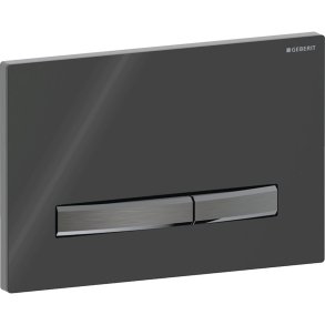 Geberit SIGMA50 betjeningsplade. Sort krom/ dybsort RAL 95