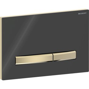 Geberit Sigma50 betjeningsplade, sort/messing