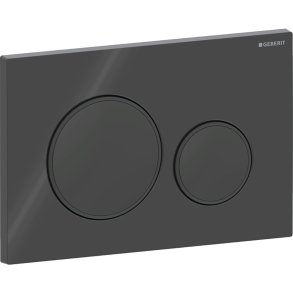 Geberit Sigma20 betjeningsplade. Sort/matsort