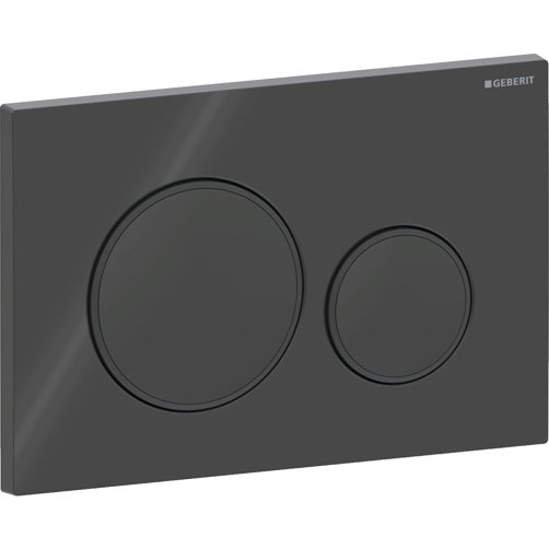 Geberit Sigma20 betjeningsplade. Sort/matsort