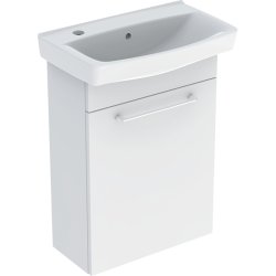 If� Spira m�bels�t 50 cm med 1 l�ge og vask med hanehul til venstre, hvid