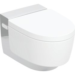 Geberit AquaClean Mera Comfort douchetoilet. krom/hvid