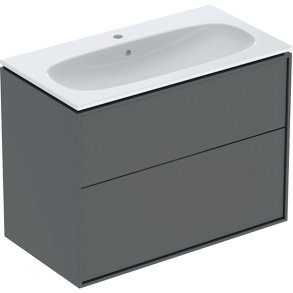 If� Sense Art s�t 2 skuffer 88.8x64.4x48cm, vask 90cm lava/mat