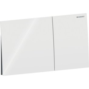 Geberit Sigma70 betjeningsplade glas hvid