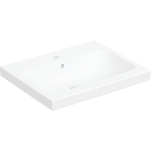Geberit iCon Light h�ndvask 600x480mm. Til bord- eller bolte montering. Mat hvid