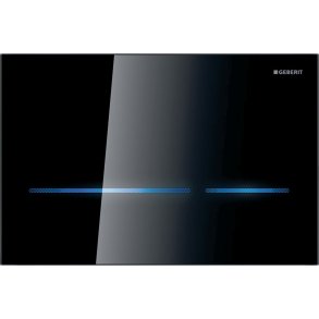 Geberit Sigma80 ber�ringsfri betjeningsplade, sort