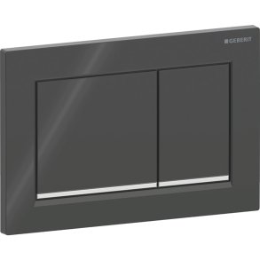 Geberit betjeningsplade Omega 30, sort/krom/sort