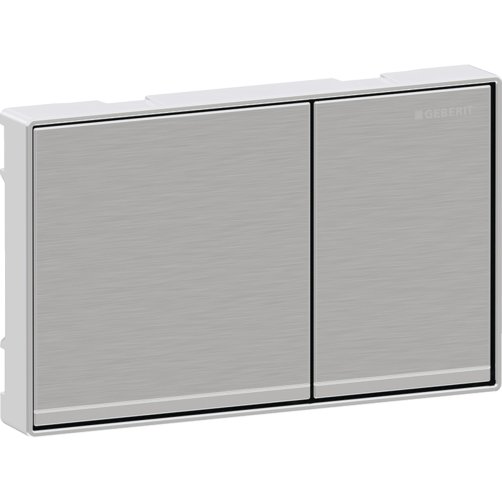 Geberit Omega60 betjeningsplade, b�rstet krom