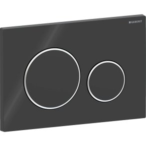 Geberit Sigma20 betjeningsplade. Sort/krom
