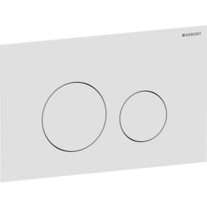 Geberit Sigma 40 betjeningsplade 246x152x4mm - Hvid mat