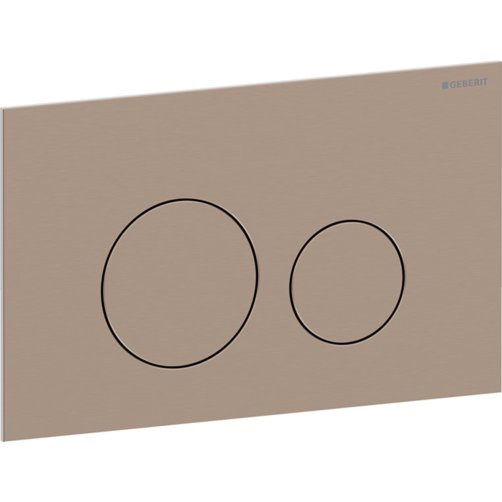 Geberit Sigma 40 betjeningsplade 246x152x4mm - B�rstet r�dguld
