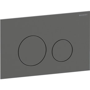 Geberit Sigma 40 betjeningsplade 246x152x4mm - Sort krom (B�rstet)