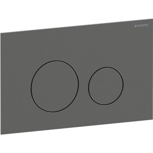 Geberit Sigma 40 betjeningsplade 246x152x4mm - Sort krom (B�rstet)