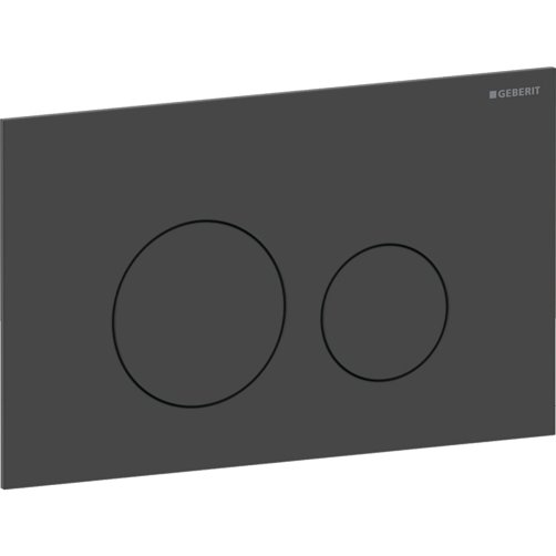 Geberit Sigma 40 betjeningsplade 246x152x4mm - Sort mat 