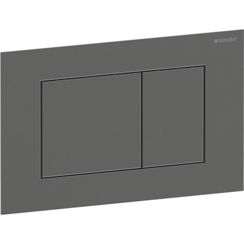 Geberit Sigma 40 betjeningsplade 246x152x4mm - Sort krom