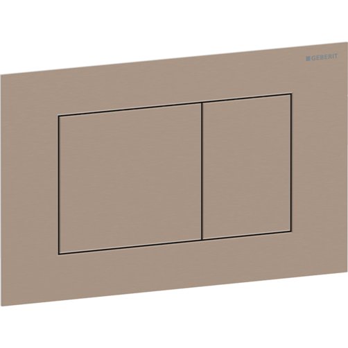 Geberit Sigma40 Square betjeningsplade  - B�rstet r�dguld