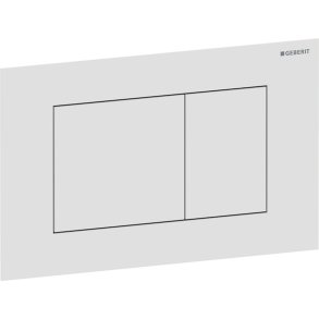 Geberit Sigma40 Square betjeningsplade  - Mat hvid