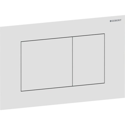 Geberit Sigma40 Square betjeningsplade  - Mat hvid
