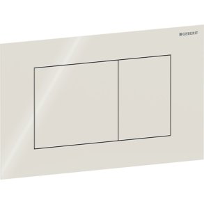 Geberit Sigma40 Square betjeningsplade - Beige glas