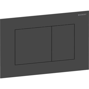 Geberit Sigma 40 betjeningsplade 246x152x4mm - Sort (b�rstet)