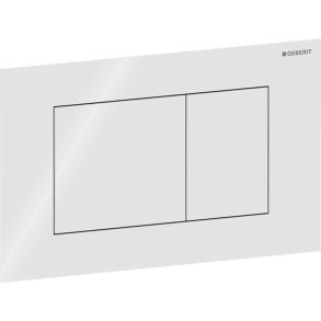 Geberit Sigma 40 betjeningsplade 246x152x4mm - Hvid
