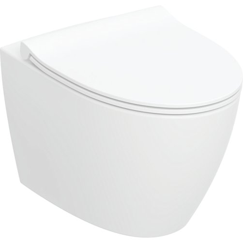 If� Spira Art v�gh�ngt toilet m. soft close s�de, TurboFlush - Hvid