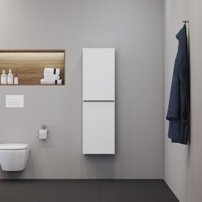 Duravit D-Neo halvhjskab, mat hvid, 400x240x1320 mm