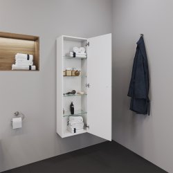 Duravit D-Neo halvhjskab, mat hvid, 400x240x1320 mm